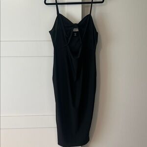 SHEIN Black Midi Dress